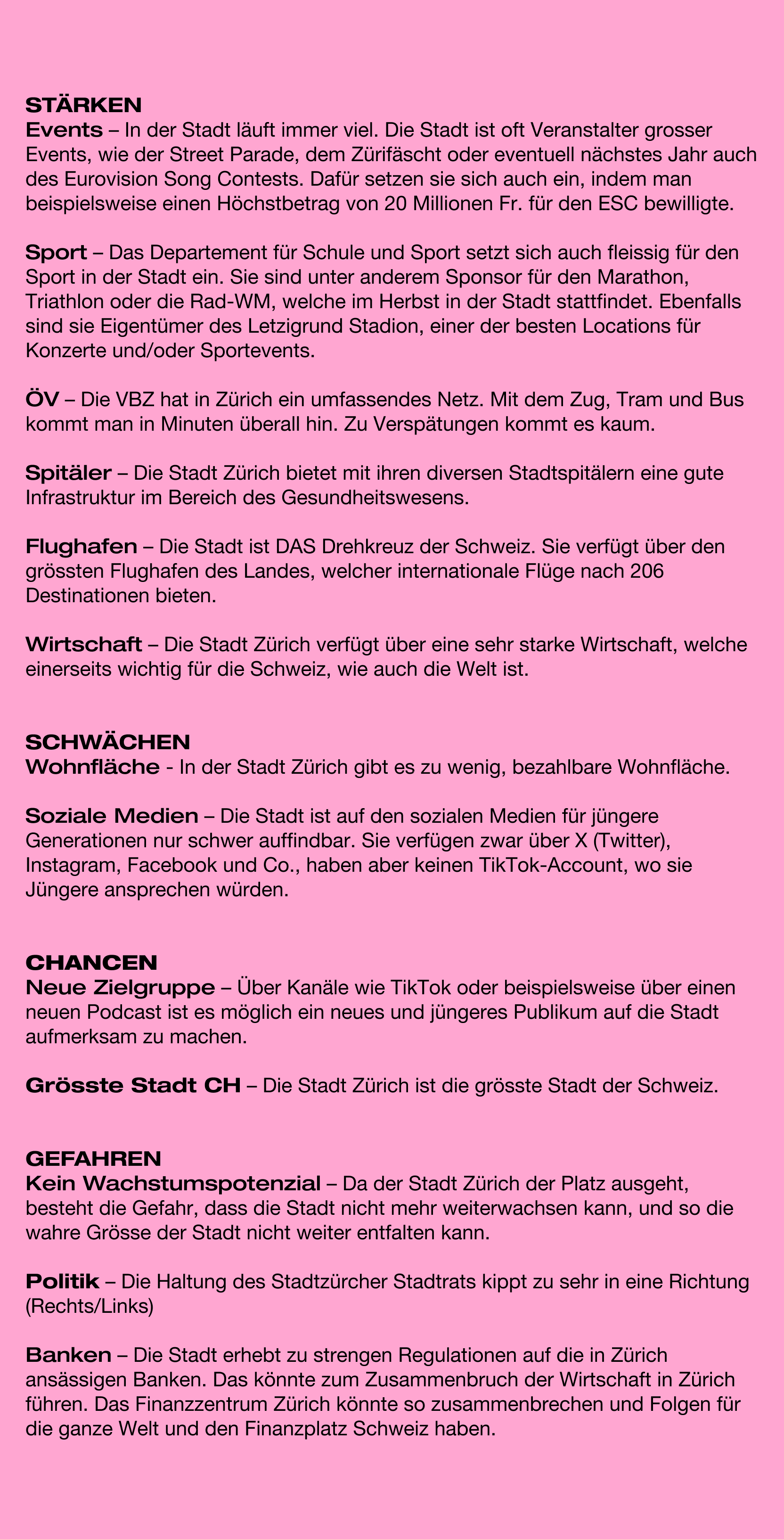 Swot-Analyse